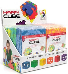 Smart Games Happy Cube Pro Puzzle 3D - rompecabezas colorido para niños y adultos