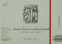 SMLT Album Bristol cuaderno de dibujo 24,5x17,6 cm 185g 18 hojas cartón