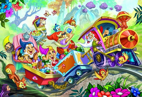 Eurographics puzzle Blancanieves y los siete enanitos - 35 piezas cartón