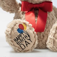 Steiff oso de peluche Jimmy muñeco Happy Birthday beige 35 cm cumpleaños-2