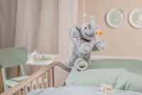 Steiff peluche caja de música elefante Ellie, gris claro - peluche 25 cm-3