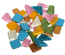 Colourful Mosaics Soft Glas Polygonal Glitter Mix Pastel 100 gr