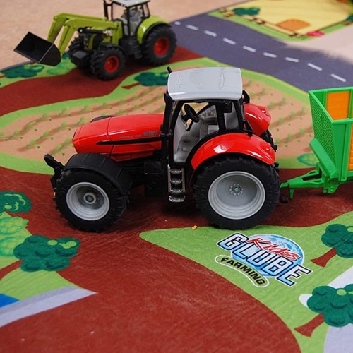 Alfombra de juego granja XXL 100x150cm - tapete de granja para niños-3