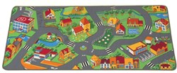 Planet Happy alfombra de juego coche alfombra ciudad Happy Ville 95x200 alfombra