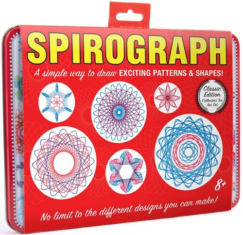 Spirograph juguete set retro de lata - kit creativo de dibujo para niños