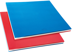 SwimTech balsa de natación espuma cuadrada 96,5x95,5x6cm azul rojo