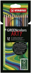 STABILO GREENcolors - Kleurpotloden - ARTY - Set 12 Stuks