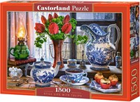 Castorland puzzle bodegón floral - 1500 piezas arte tulipanes-2