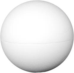Hobbygroep bola de manualidades poliestireno 2 piezas 20 cm juguete creativo