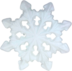 Hobbygroep copo de nieve de poliestireno forma creativa 20 cm decoración multicolor