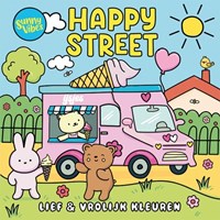 Lantaarn libro para colorear Sunny vibes Happy street para adultos y adolescentes