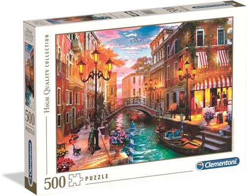 Clementoni puzzle Venecia atardecer - 500 piezas cartón-2