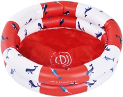 Swim Essentials Piscine Bébé 60 Cm - Baleines Rouge-Blanc