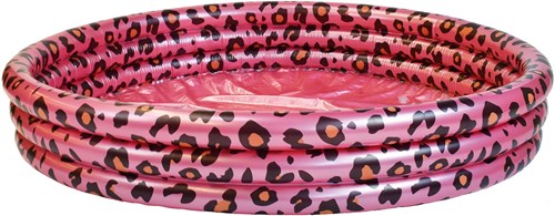 Swim Essentials piscina infantil estampado leopardo rosa oro 150 cm hinchable