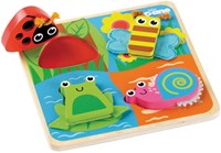 Tidlo Puzzle Táctil Insectos - Juguete Educativo de Madera