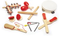 Tidlo set de instrumentos musicales de madera - juguete musical 14 piezas