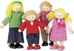Tidlo Muñecas Multiculturales Familia Blanca