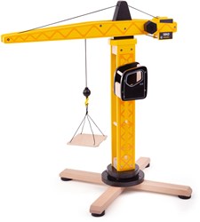 Tidlo grúa torre de madera juguete de construcción - 58cm