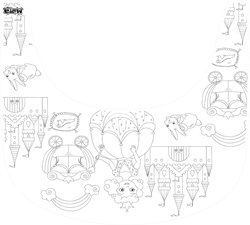 Matta mantel para colorear castillo princesa silicona Tripp Trapp reutilizable