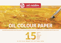 Talens papel para óleo A4 250g 30 hojas - papel para artistas