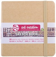 Talens cuaderno de bocetos kraft 12x12 cm 140 g 80 hojas compacto creativo