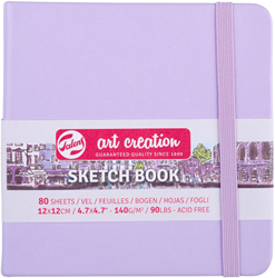 Talens Art Creation TAC Schetsboek 12x12 cm 140 gr 80 vel Pastel Violet