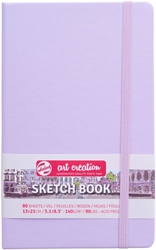 Talens Art Creation TAC Schetsboek 13x21 cm 140 gr 80 vel Pastel Violet