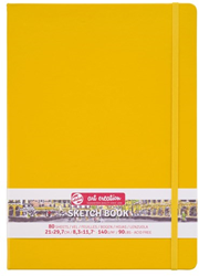 Talens cuaderno de bocetos A4 amarillo dorado 140g 80 hojas para artistas