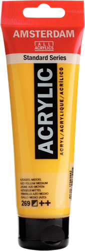 Royal Talens Amsterdam pintura acrílica 120 ml Amarillo Azo Medio pintura