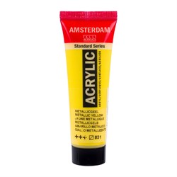 Royal Talens pintura acrílica amarillo metálico 20 ml - Amsterdam pintura