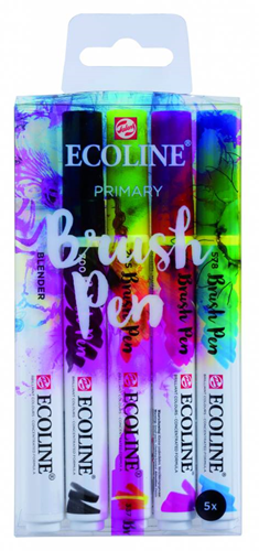 Royal Talens Ecoline Brushpen Set - Rotuladores creativos 5 colores