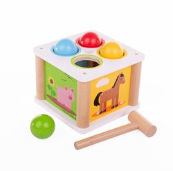 BigJigs juguete de madera Tap Tap Ball juego educativo para niños