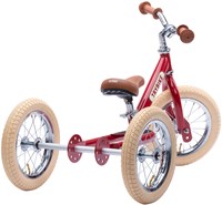 Trybike bicicleta de equilibrio 2-en-1 Steel - bici infantil rojo vintage-3