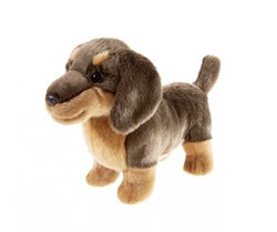 Heunec peluche perro salchicha juguete suave 20cm multicolor