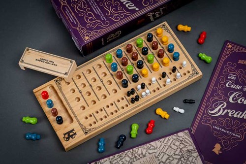 Juego de lógica The Case of the Codebreaker juego de madera para niños-3