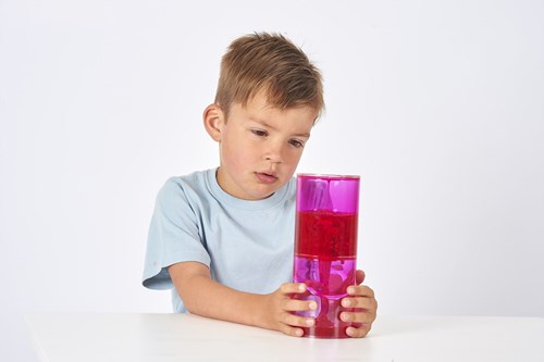 TickiT juguete sensorial Jumbo Ooze Tube líquido rosa-3
