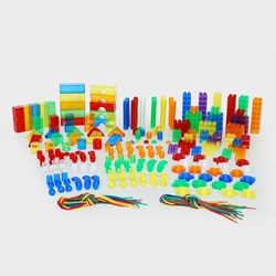 TickiT formas transparentes de colores set educativo de juguetes - 634 piezas