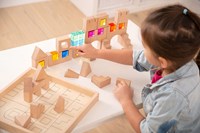 TickiT bloques de construcción de madera - diversión con gemas de colores-3