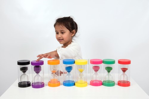 TickiT reloj de arena juguete ColourBright 5 minutos azul-3