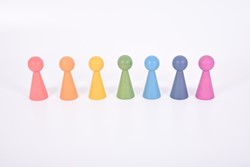 tickit Rainbow Wooden Figures - Pk7