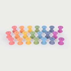 TickiT juguete de madera bobinas arcoíris - sensorial creativo