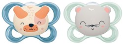 Tigex chupetes silicona 18-36 meses perro ratón set de 2