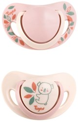 Tigex chupetes silicona Smart Planet 2 unidades 6-18 meses rosa