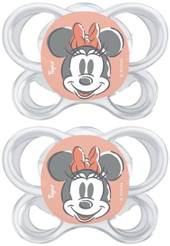 Tigex chupete silicona Disney Minnie 2 unidades 18-36 meses bebé