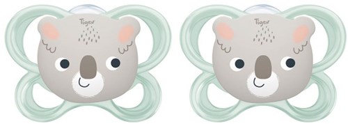 Tigex chupete silicona bebé 6-18 meses koala castor set 2 unidades