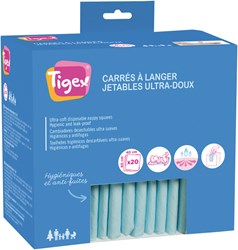 Tigex cambiadores desechables bebé 20 unidades - higiénico para viajar