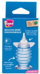 Tigex aspirador nasal ergonómico para bebés - limpiador de nariz cómodo