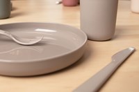 Dantoy juego de cubiertos bebé BIOplástico arena moka 6 piezas sostenible-2