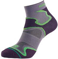 1000 Mile calcetines deportivos Fusion mujer negro-verde algodón transpirable