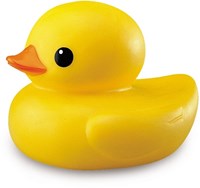 Tolo pato de baño amarillo - juguete de baño plástico 12 cm para niños